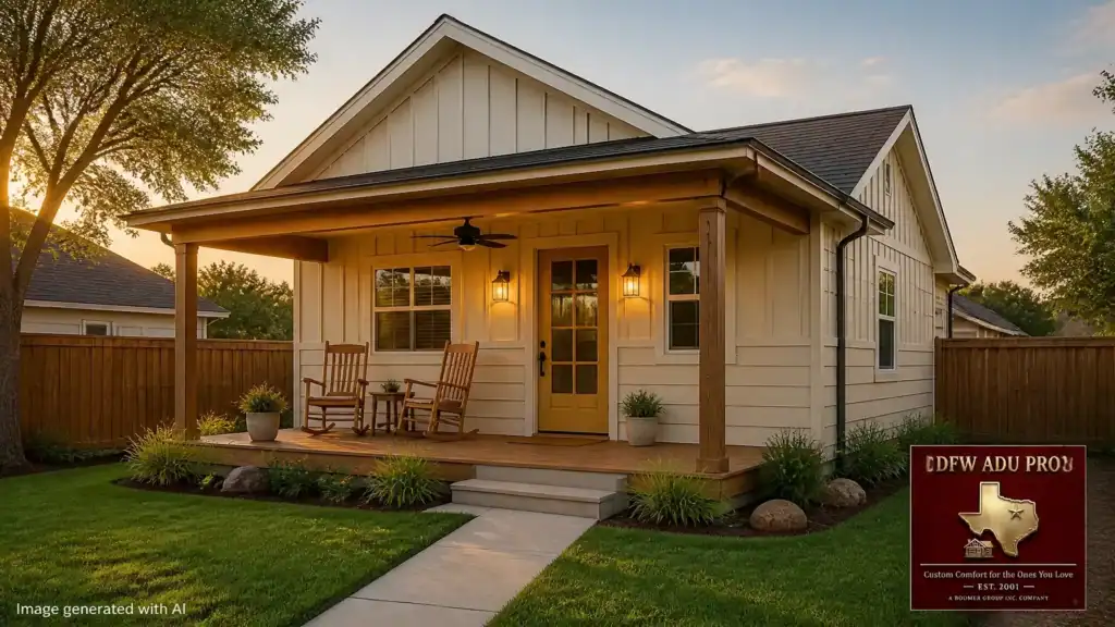 Warm-Tone Hardie Siding ADUs: 5 Designs Featuring Board & Batten, Front Porches, and the $125k–$150k Sweet Spot
