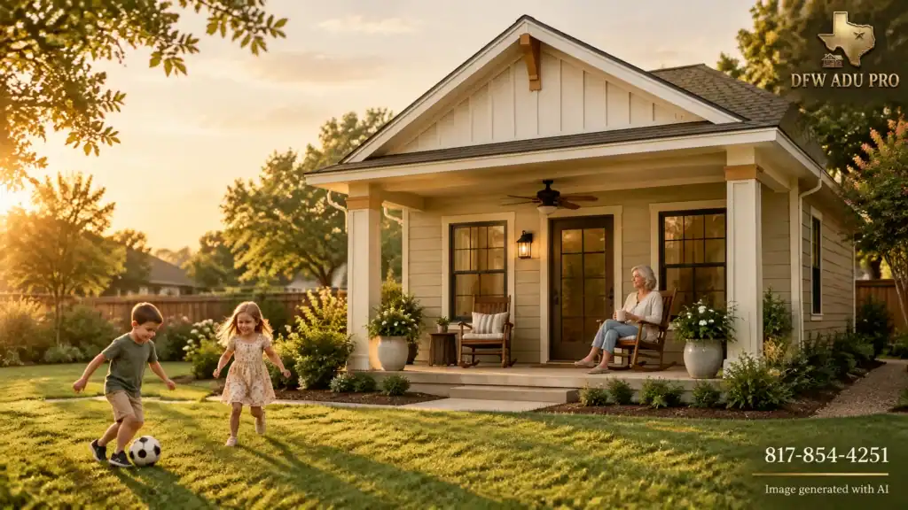 How Deep Should Your Guest House (ADU) Front Porch Be? Texas Porch Design From the $125k Hardie Cottage to the Southlake Brick & Stone Estate